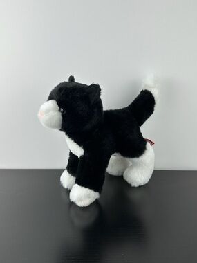 Douglas Cuddle Toys Snippy Black & White Tuxedo Cat Tabby Kitty 8” #4092 Plush